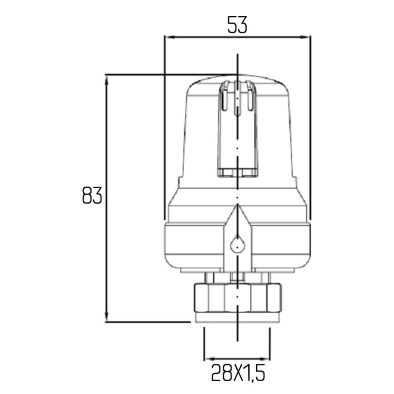 Icma Термоголовка 28х1,5 №986 (82986AC20)