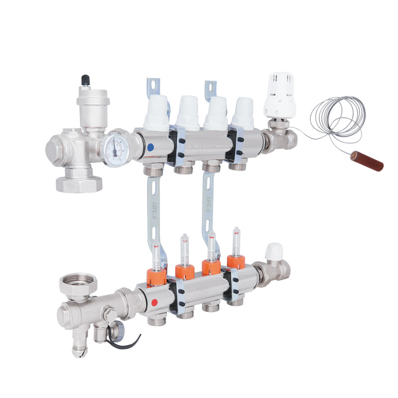 Колекторна група Icma 3/4" 4 виходи, з витратоміром №A3K013 (A3K013APJ06)
