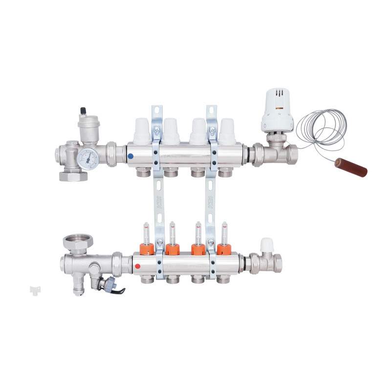 Колекторна група Icma 3/4" 4 виходи, з витратоміром №A3K013 (A3K013APJ06)