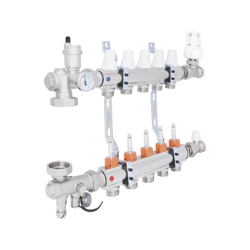 Колекторна група Icma 3/4" 5 виходів, з витратоміром №A3K013 (A3K013APQ06)