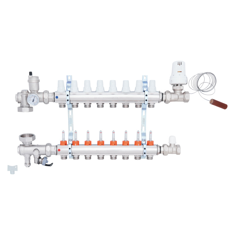 Колекторна група Icma 3/4" 8 виходів, з витратоміром №A3K013 (A3K013APL06)