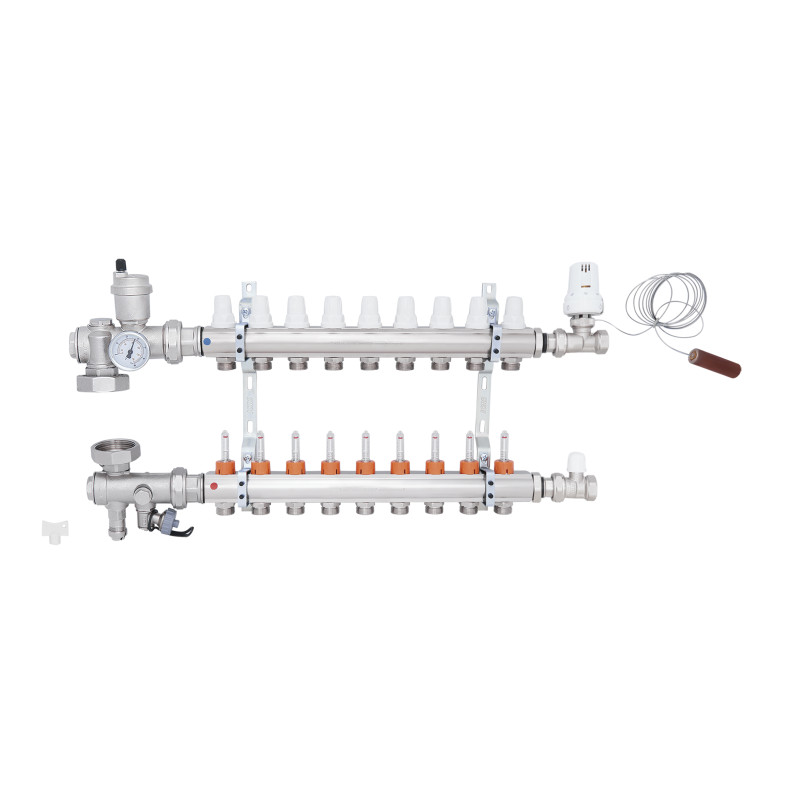 Колекторна група Icma 3/4" 9 виходів, з витратоміром №A3K013 (A3K013APS06)