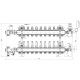 Колекторна група Icma 3/4" 11 виходів, з витратоміром №A3K013 (A3K013APT06)