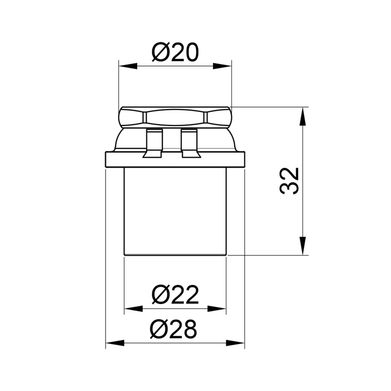 Icma Заглушка прес 20х2 №417 (81417BQ06)