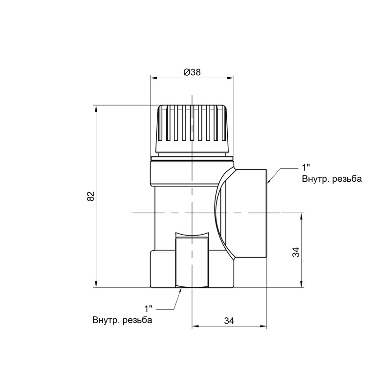 Icma Запобіжний клапан 1" ВР 1,5 бар №241 (91241AFAC)