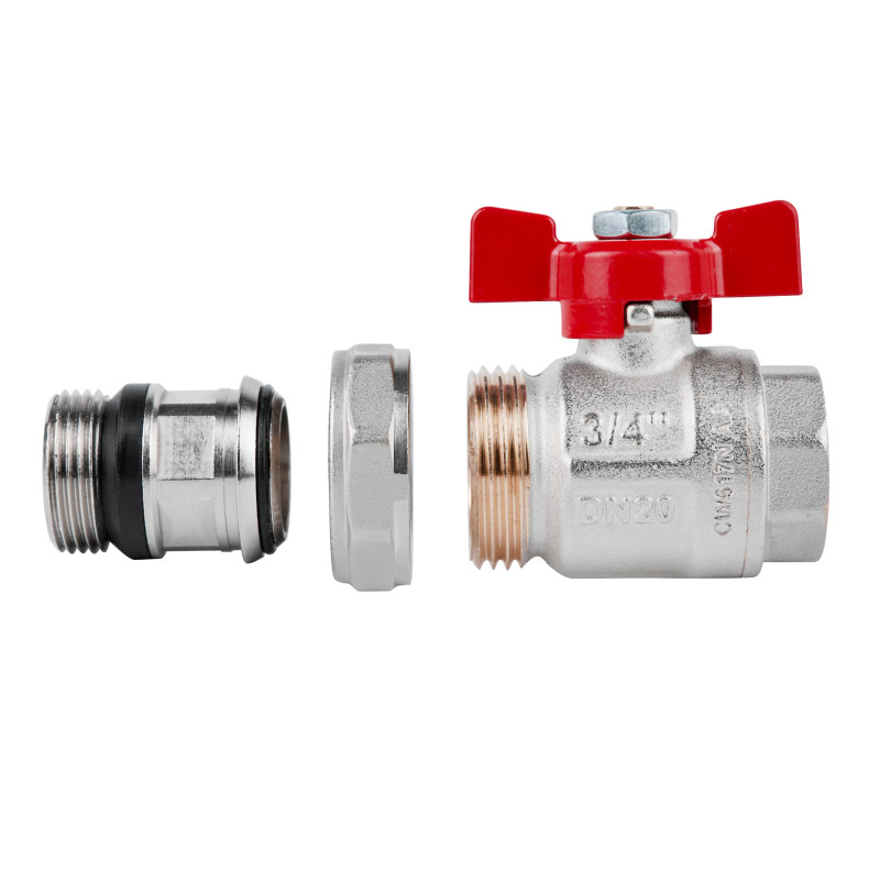 Icma Кран кульовий "Американка" 3/4" з антипротіканням прямий №348 (87348AE11)