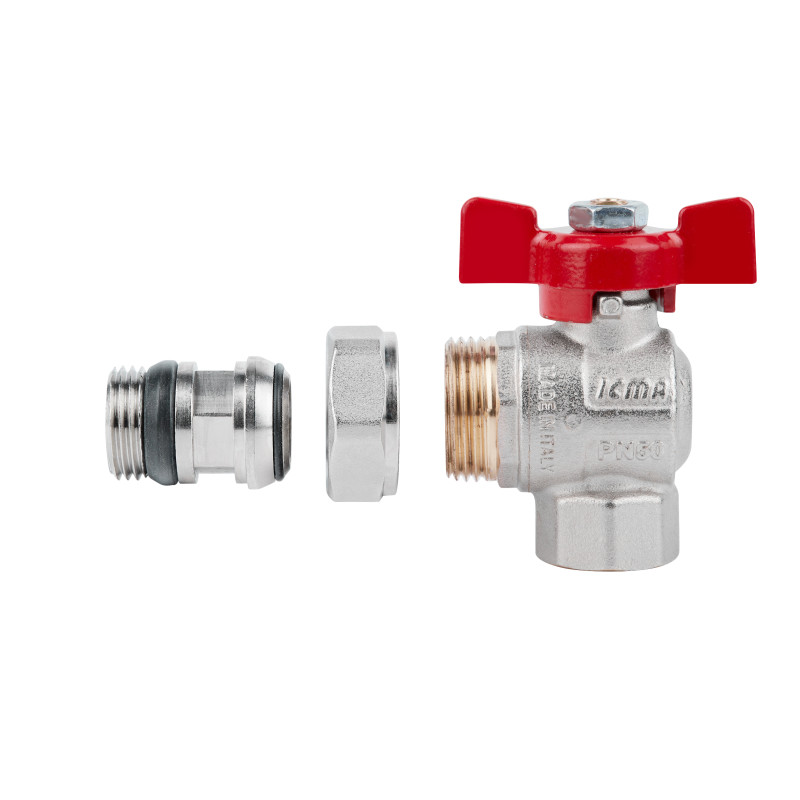 Icma Кран кульовий FAR. ROSSA 1/2" кутовий №362 (87362AD11)