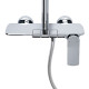 Qtap Душова система універсальна Slavonice на три споживача (з виливом) QTSLA111CRM45904 Chrome