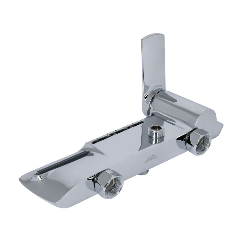 Qtap Душова система універсальна Slavonice на три споживача (з виливом) QTSLA111CRM45904 Chrome