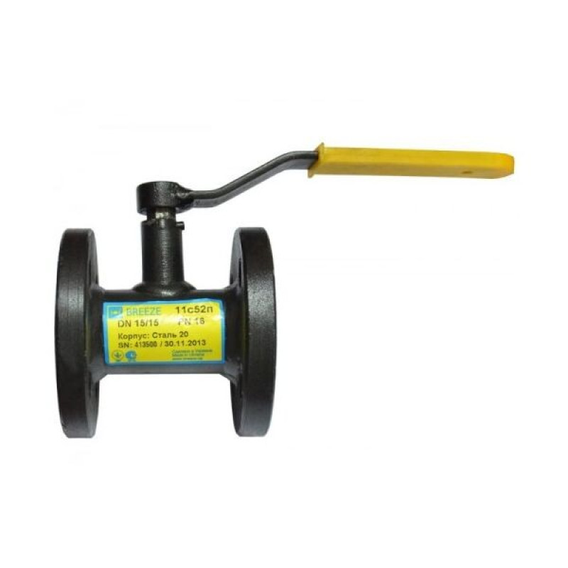 Breeze Кран фланцевий 11с52п Ду50/50 цільнозварний (Ру=16, Т=-30...+180°С) (000015196)