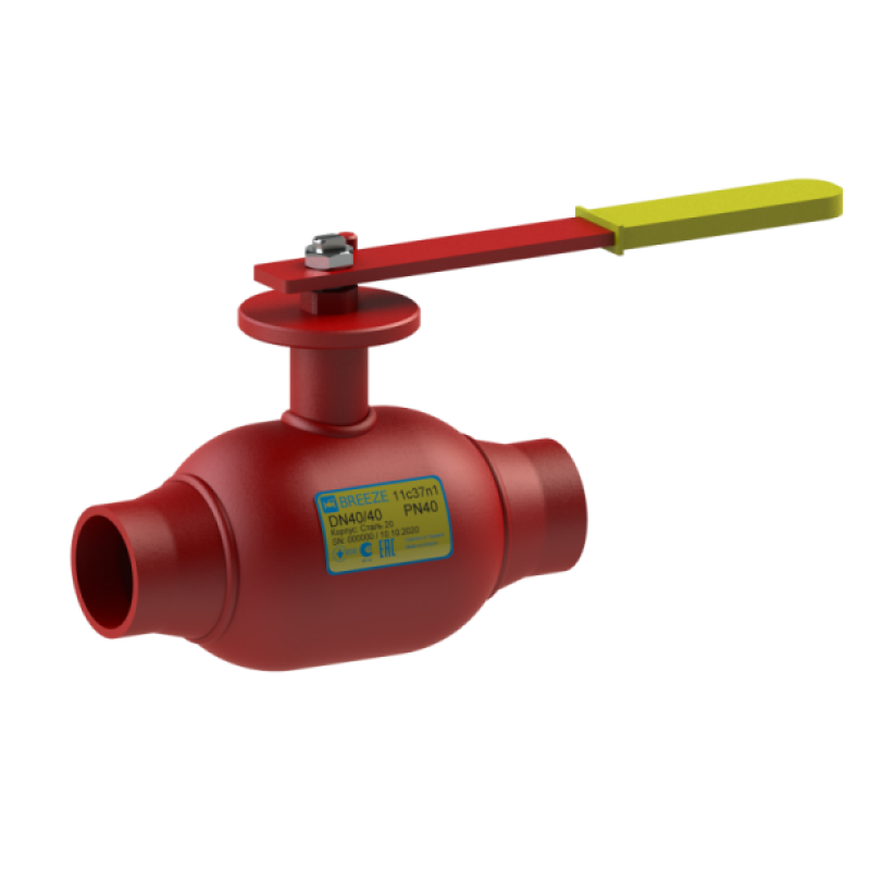 Breeze Кран під приварку 11с37п1 Ду50/50 цільнозварний (Ру=40, Т=-30...+200°С) (000013831)