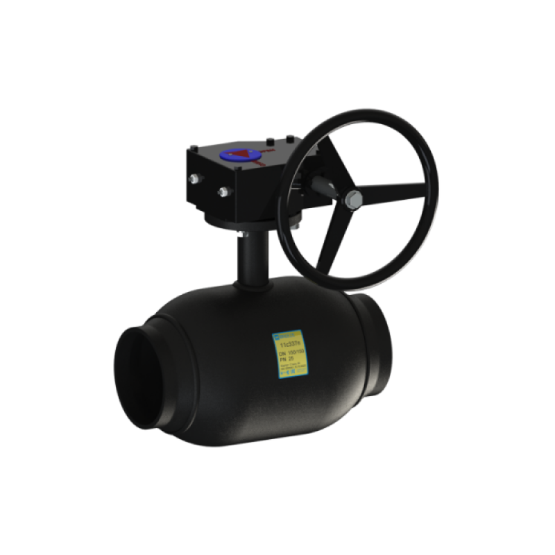 Breeze Кран під приварку 11с337п Ду100/100 з редуктором цільнозварний (Ру=25, Т=-30...+180°С) (000019481)