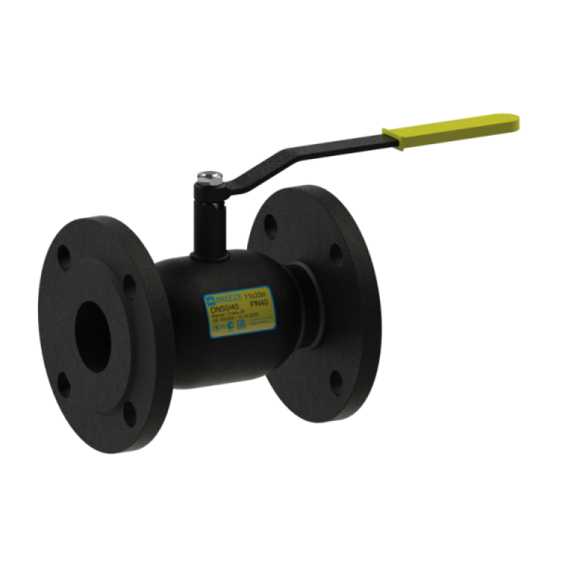 Breeze Кран фланцевий 11с33п Ду65/50 цільнозварний (Ру=16, Т=-30...+180°С) (000012191)