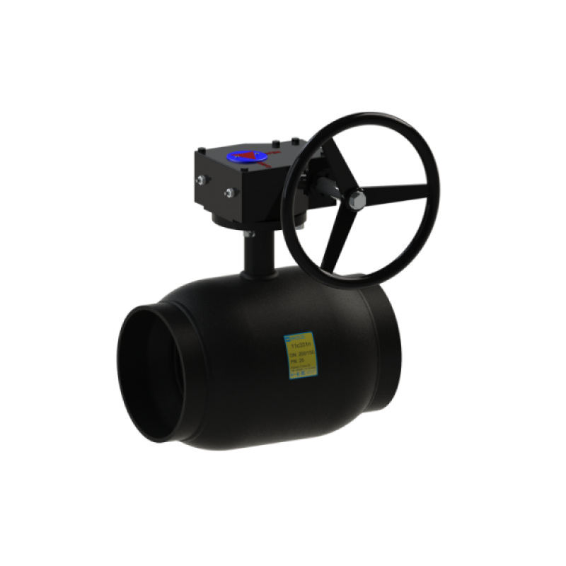 Breeze Кран під приварку 11с331п Ду300/250 з редуктором цільнозварний (Ру=25, Т=-30...+180°С) (000003368)