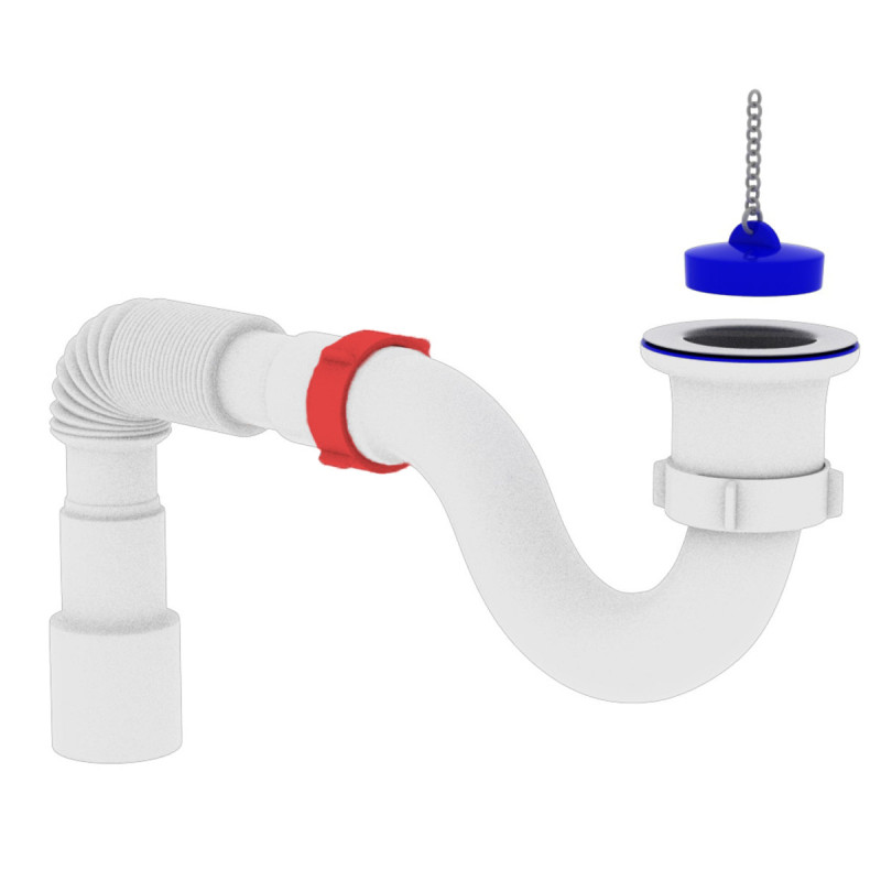 Polmark Сифон для душевого поддона 1 1/2' и гибкой трубой 40/50 PM 40 SF 40 03