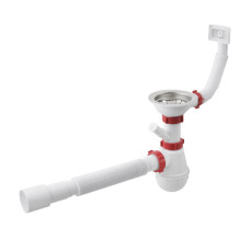 Polmark Сифон для миття 3 1/2"x40 без випуску/з гофротрубою 40x40/50 PM 40 SF 20 06 (06)