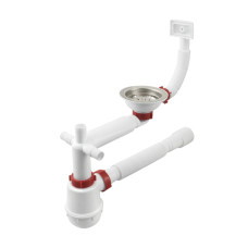 Polmark Сифон для мийки 3 1/2"x40 з гофротрубою 40x40/50 євро (євро)