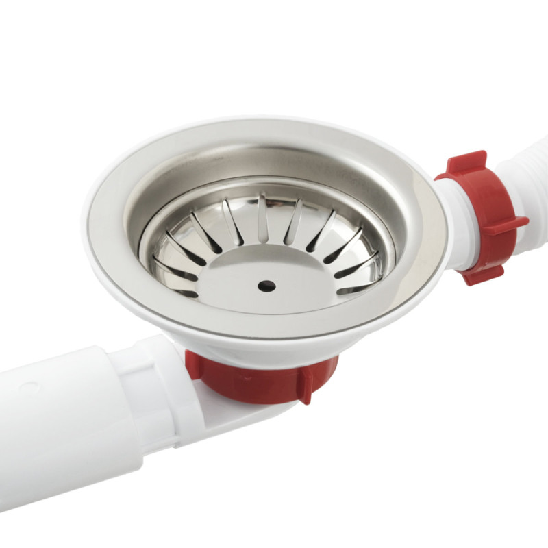 Polmark Сифон для мийки 3 1/2"x40 з гофротрубою 40x40/50 євро (євро)