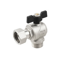 Raftec Кран кутовий з накидною гайкою PN40 ВН 3/4" метелик DRBM2