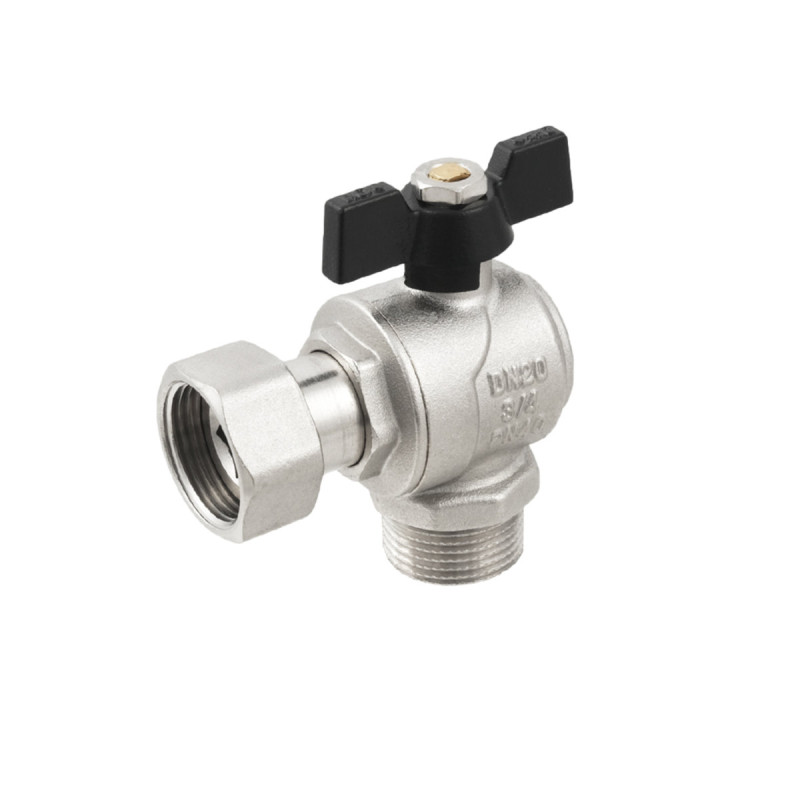 Raftec Кран кутовий з накидною гайкою PN40 ВН 3/4" метелик DRBM2