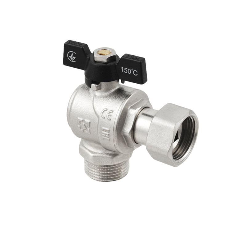 Raftec Кран кутовий з накидною гайкою PN40 ВН 3/4" метелик DRBM2