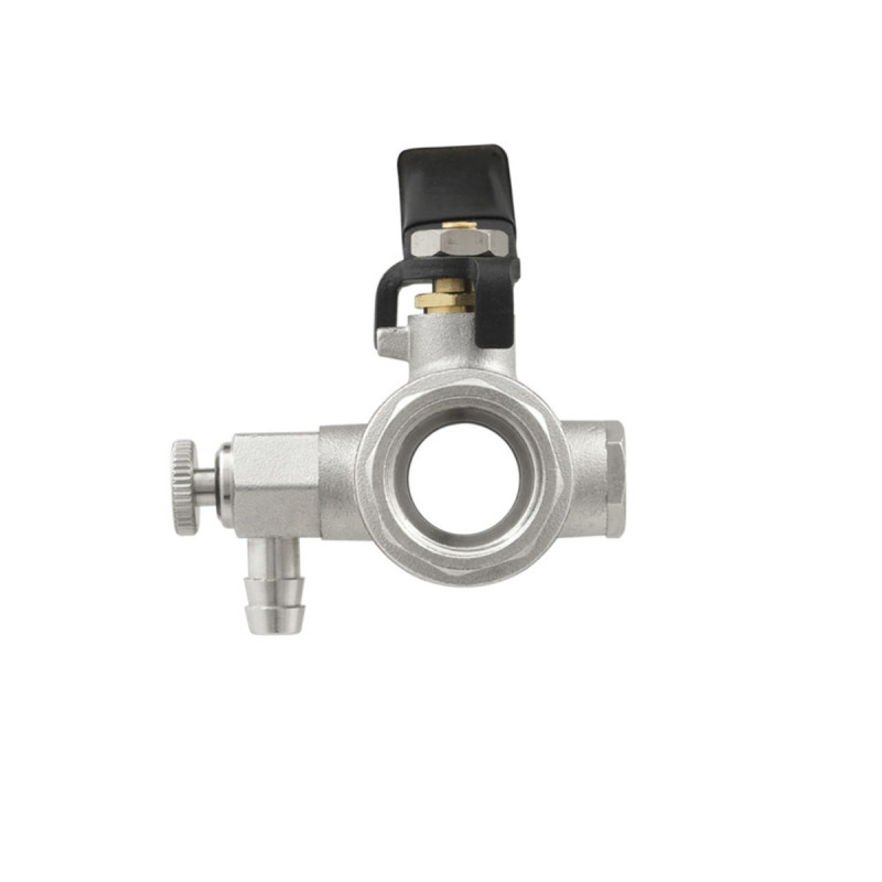 Raftec Кран кульовий з дренажем BLACK DN15 1/2" ВВ WDRH01