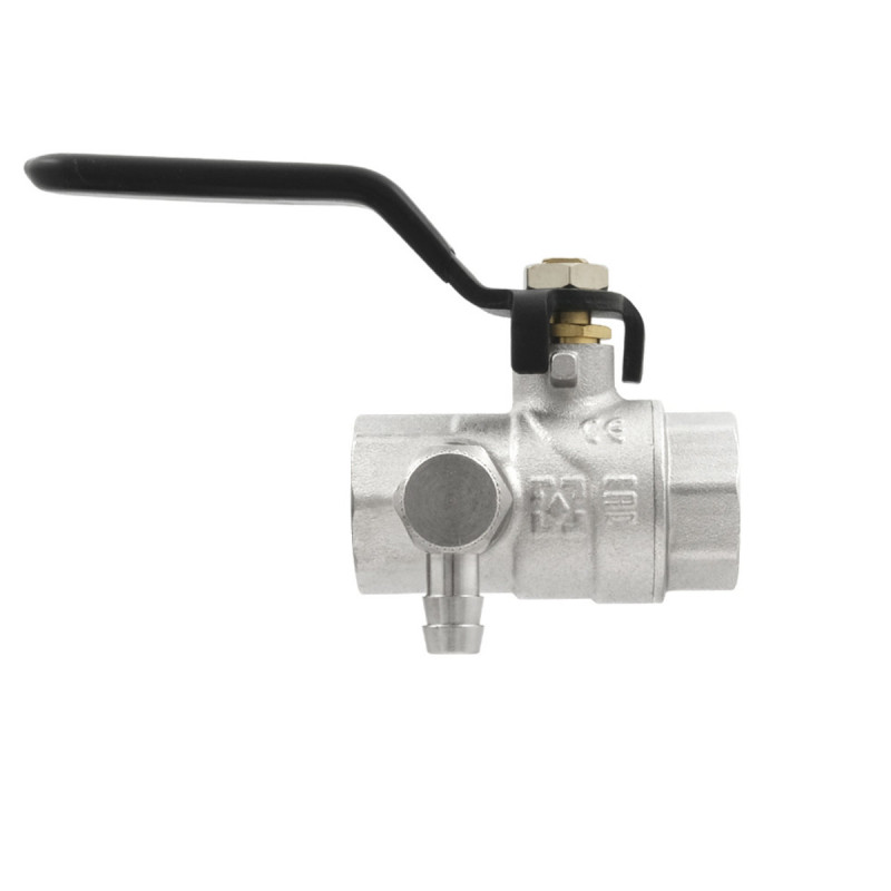 Raftec Кран кульовий з дренажем BLACK DN15 1/2" ВВ WDRH01