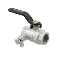 Raftec Кран кульовий з дренажем BLACK DN20 3/4" ВВ WDRH02