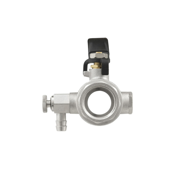 Raftec Кран кульовий з дренажем BLACK DN20 3/4" ВВ WDRH02