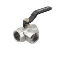 Raftec Кран кульовий триходовий BLACK DN20 13/4" ВВ TDRH02