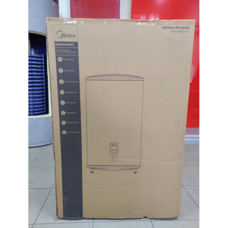 MIDEA Водонагреватель (бойлер) электрический 80 л. D80-20ED2(W)