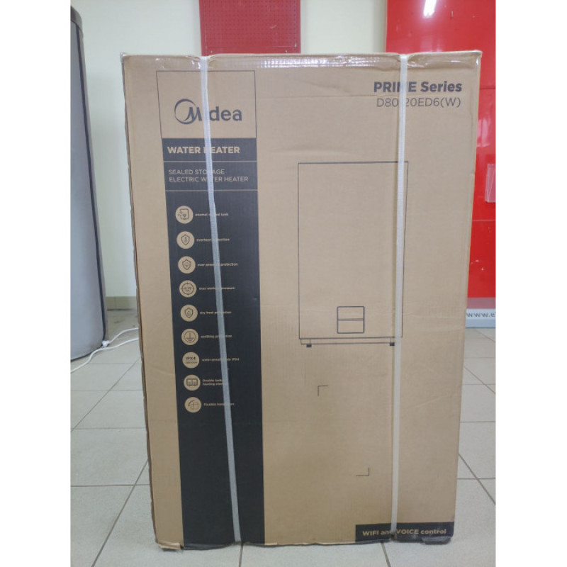 MIDEA Водонагреватель (бойлер) электрический 80 л. PRIME Wi-Fi D80-20ED6 (D)