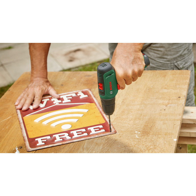 BOSCH Шуруповерт-дриль EasyDrill 1200, 12В, 1х1.5Ач, 30Нм, 400/1500 об/хв, ЗП, 0.94кг, кейс (06039D3006)