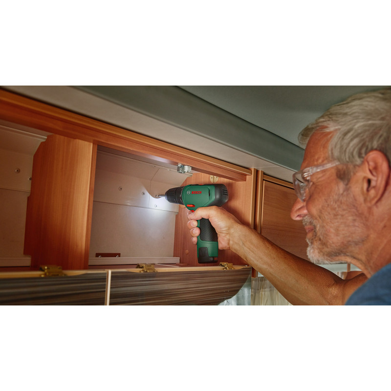 BOSCH Шуруповерт-дриль EasyDrill 1200, 12В, 1х1.5Ач, 30Нм, 400/1500 об/хв, ЗП, 0.94кг, кейс (06039D3006)