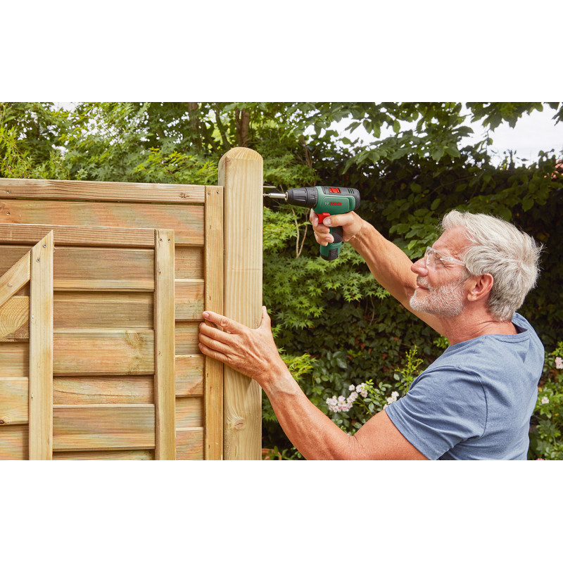 BOSCH Шуруповерт-дриль EasyDrill 1200, 12В, 1х1.5Ач, 30Нм, 400/1500 об/хв, ЗП, 0.94кг, кейс (06039D3006)