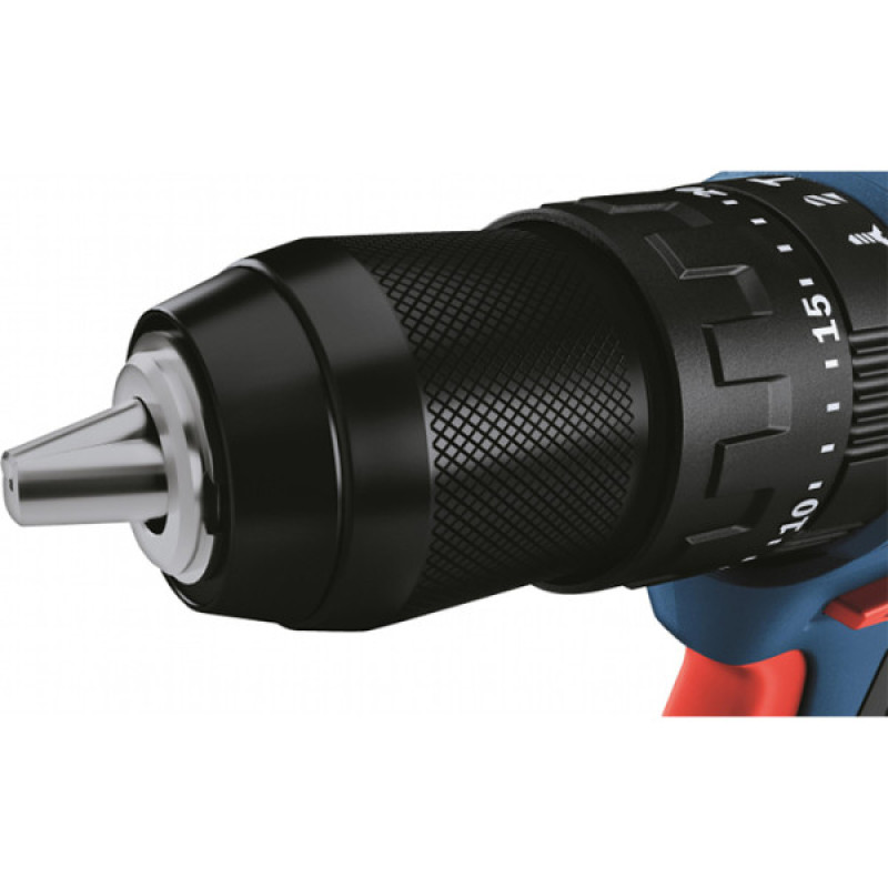 BOSCH Шурупокрут-дриль ударний акумуляторний GSB 183-LI 18В 1х2А·год 21-56Нм 374-1815об·хв кейс 1.2кг (06019K9101)