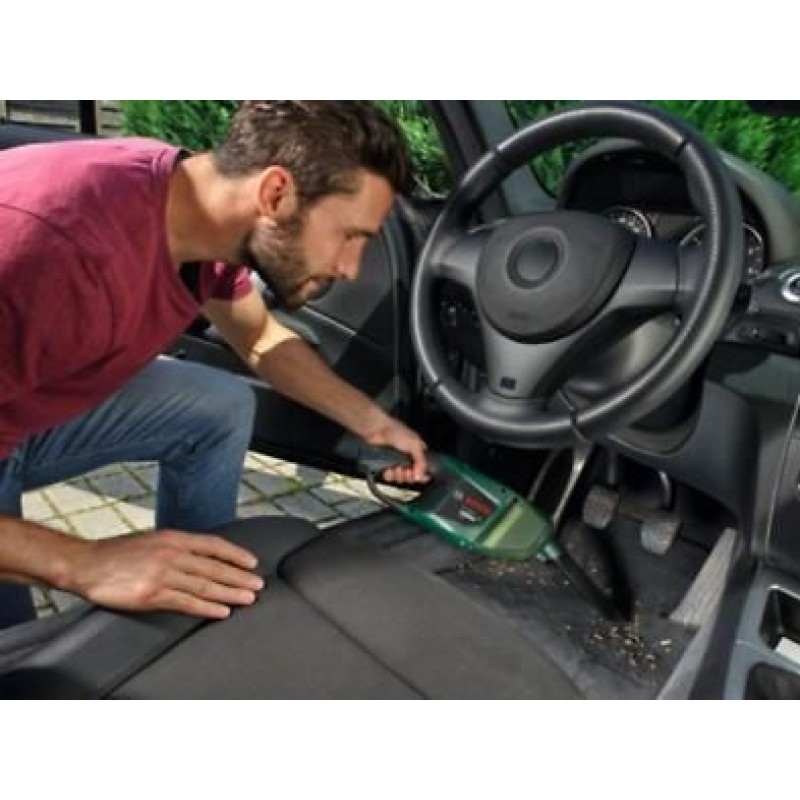 BOSCH Пилосос професійний акумуляторний EasyVac 12, 12В, акб 1х2.5Аг, контейнер 0.38л, 1кг (06033D0001)