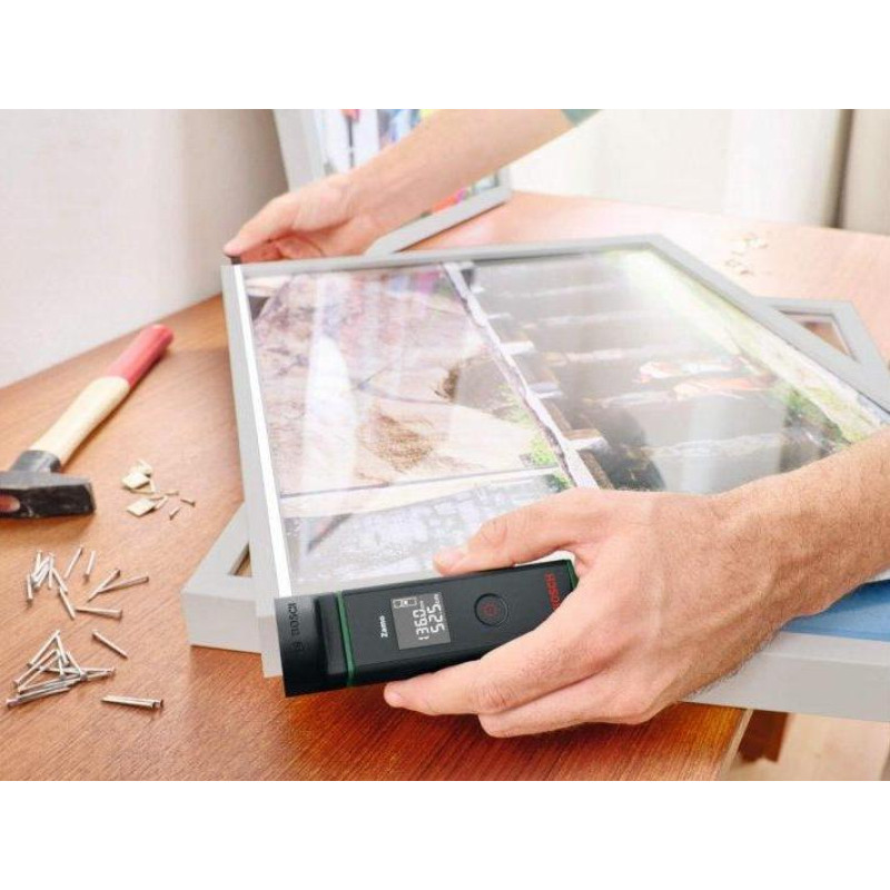 BOSCH Далекомір лазерний Zamo SET, 0.15–20м, ±3мм, + 3 адаптера (0603672701)