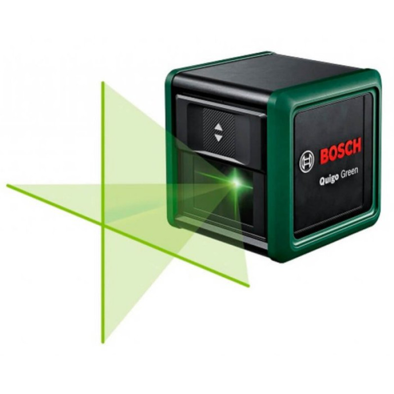 BOSCH Нівелір лазернийQuigo Green, точність ± 0.6 мм/м, 12 м, зелений, 0.27 кг (0603663C02)