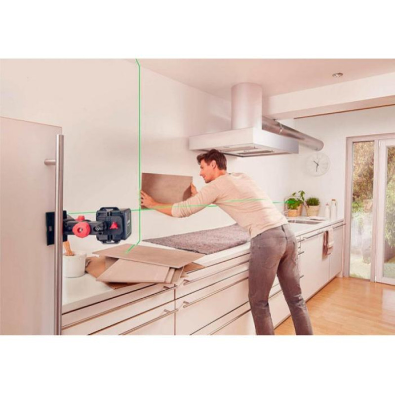BOSCH Нівелір лазернийQuigo Green, точність ± 0.6 мм/м, 12 м, зелений, 0.27 кг (0603663C02)