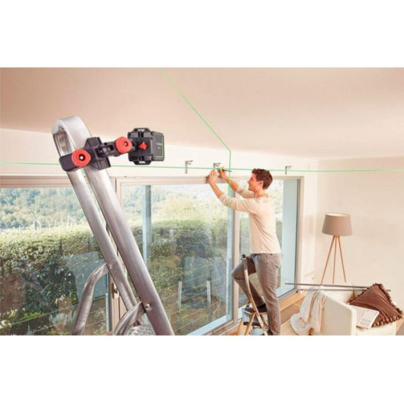 BOSCH Нівелір лазернийQuigo Green, точність ± 0.6 мм/м, 12 м, зелений, 0.27 кг (0603663C02)