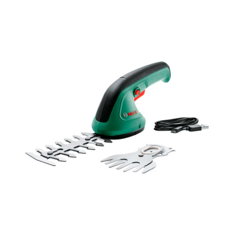 BOSCH Кущоріз акумуляторний EasyShear, 3.6В, 1х1.5Аг, лезо 12см, крок різу 8мм, 0.5кг (0600833303)