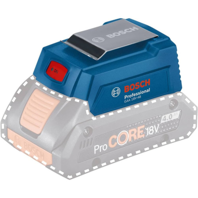 BOSCH Адаптер USB для батареї GAA 18V-48 Professional, 2.4А (06188000L6)