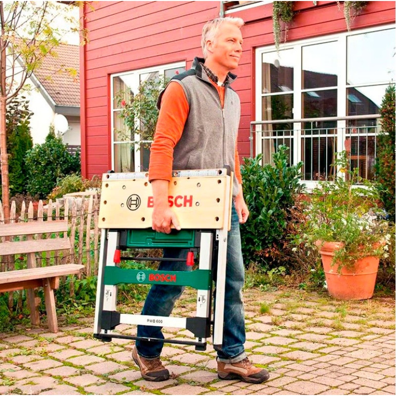 BOSCH Верстак складаний PWB 600 890х740х160 мм навантаження до 200кг 11.4 кг (0603B05200)