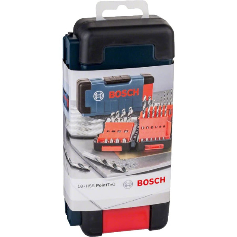 BOSCH Набор сверл HSS PointTeQ ToughBox 18 шт. (2608577350)