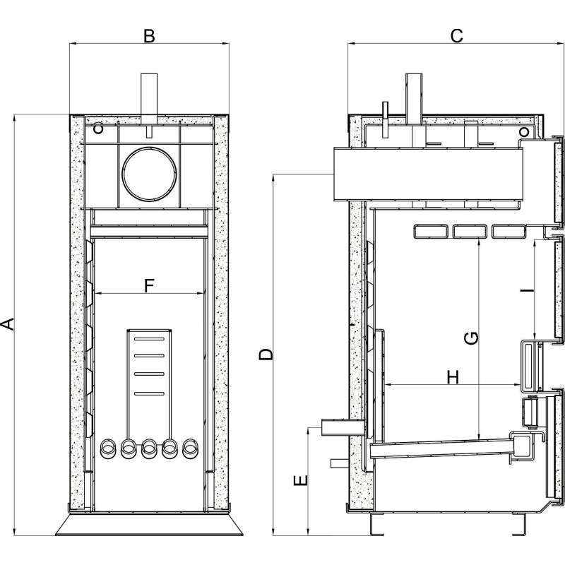 Heiztechnik Твердопаливний котел верхнього горіння Hit Uni 15 (HUN01500R0)
