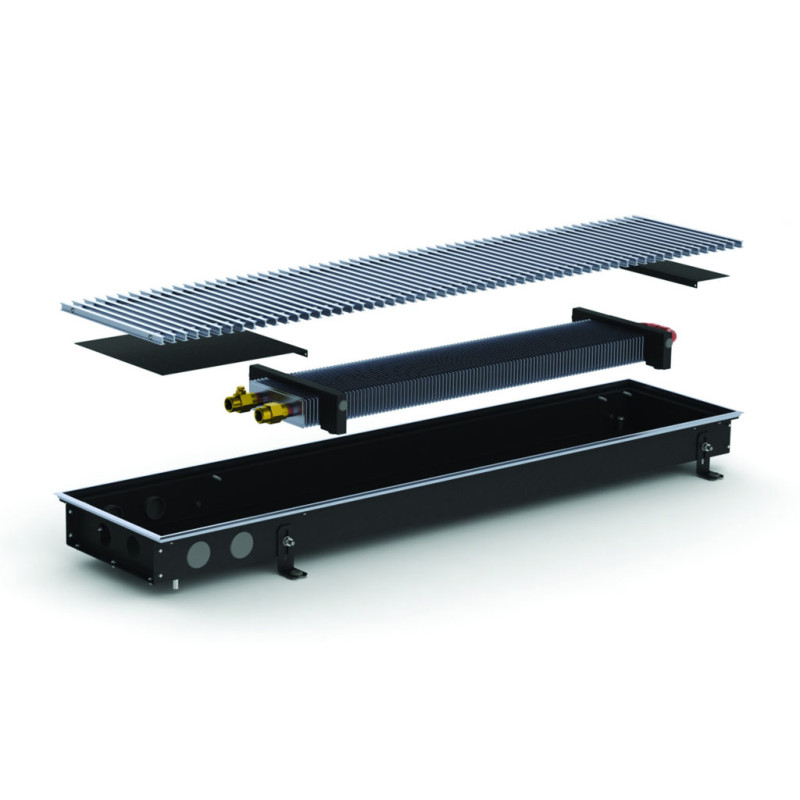 Carrera Внутрішньопідлоговий конвектор  M Black 230х3000х65 (M_B_23/300/6.5_S)