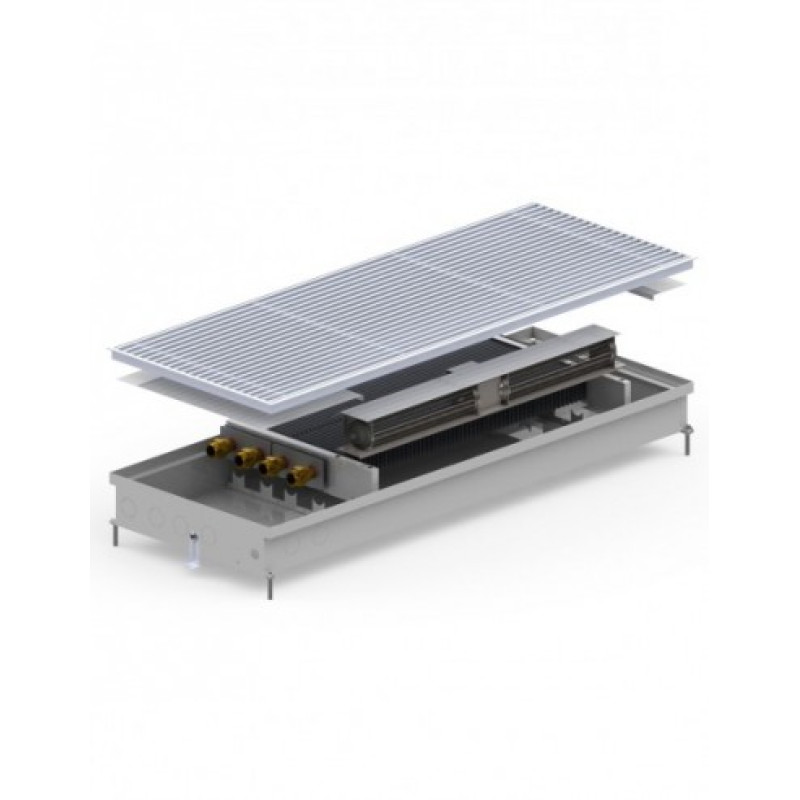 Carrera Внутрішньопідлоговий конвектор  SV2 Inox 380х1000х90+вент. DC24V (SV2I24dc_38/100/09)