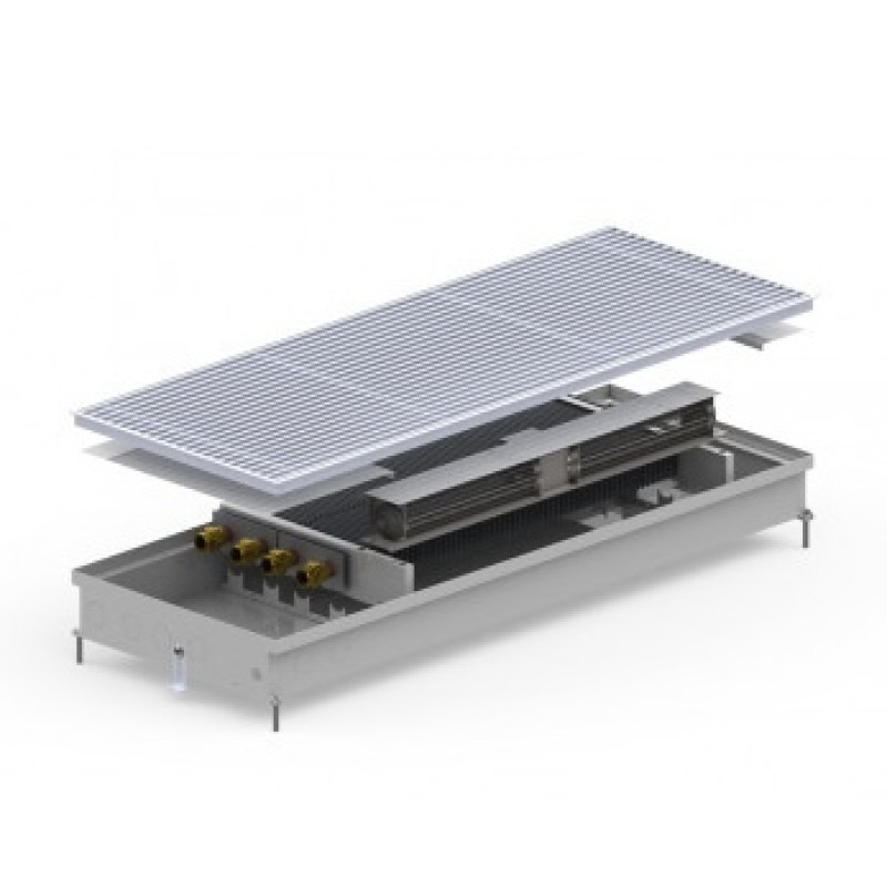 Carrera Внутрішньопідлоговий конвектор  SV2 Inox 380х1250х90+вент. DC24V (SV2I24dc_38/125/09)