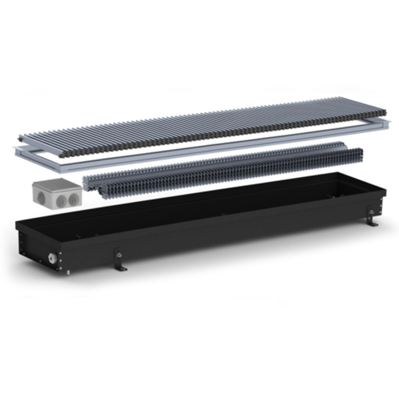 Carrera Внутрішньопідлоговий електричний конвектор Electro SE Black 230х2500х90 220V (SE_B_23/250/09)